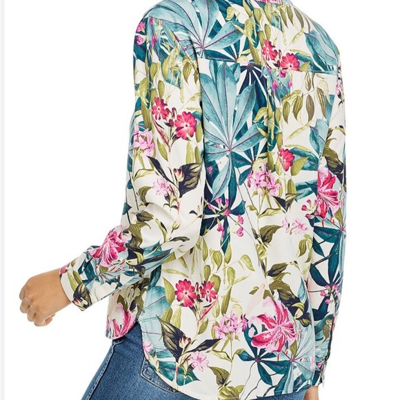 Tommy Bahama silk floral button shirt M - Picture 3 of 8